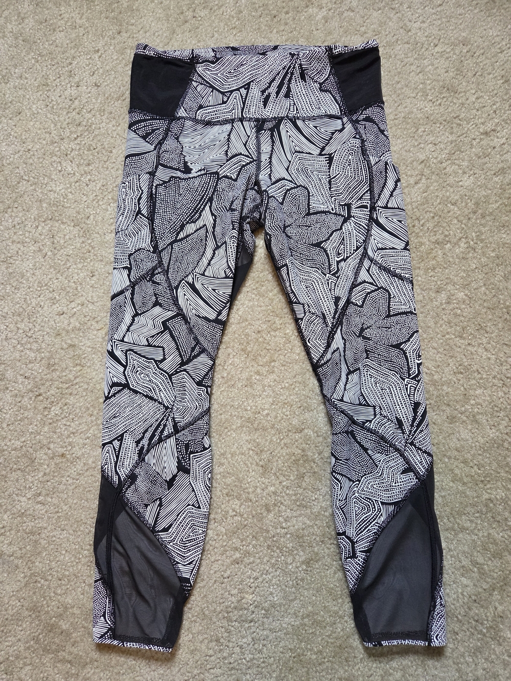 LULULEMON Women's Leggings Mesh Panel Size 8